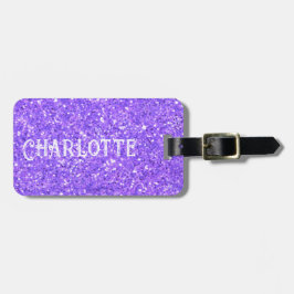 Étiquette À Bagage Balise de bagage pour motif de parties scintillant