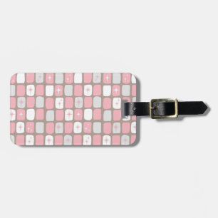 Étiquette À Bagage Balise de bagage pour Starbursts rose rétro