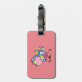 Étiquette À Bagage Balise de bagage rose de la soirée Unicorn