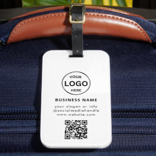 Étiquette À Bagage Balise de bagage simple moderne Qr Code Business L
