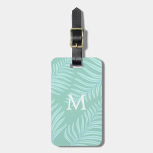 Étiquette À Bagage Balise de bagage Tropical Pastel ⎢ Monogram