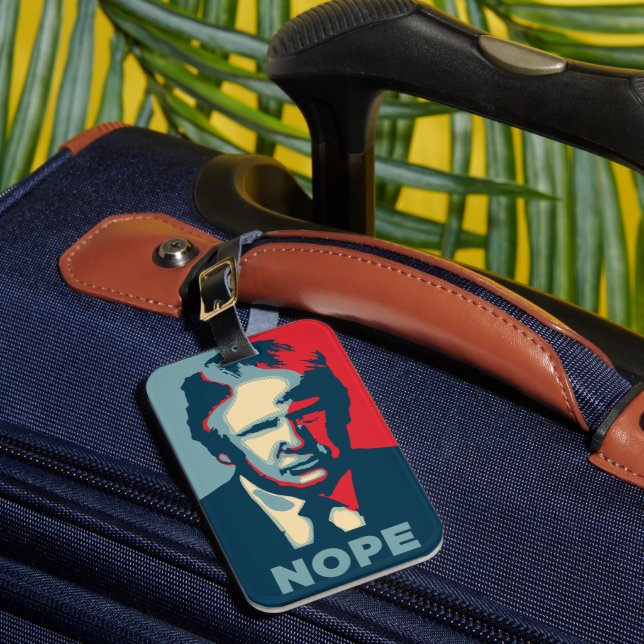 Étiquette À Bagage Balise de bagage Trump Nope (Insitu Rectoal 1)