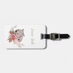 Étiquette À Bagage Balise de bagage Wombat personnalisée mignonne