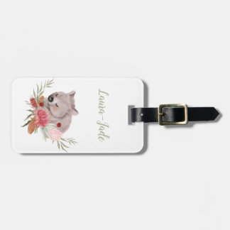 Étiquette À Bagage Balise de bagage Wombat personnalisée mignonne
