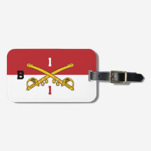Balise de bagages Cavalry Crossed Sabers