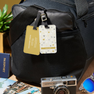 Étiquette À Bagage Balise de bagages Coeurs d'amour personnalisés