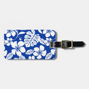 ÉTIQUETTE À BAGAGE BALISE DE BAGAGES DE BIKINI ROSE (BLEU ROYAL)