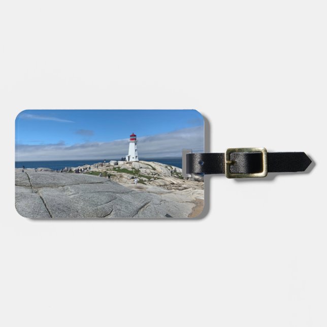 Étiquette À Bagage Balise de bagages Peggy's Cove Lighthouse (Devant horizontal)