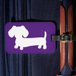 Étiquette À Bagage Balise de voyage de bagage violet vibrant