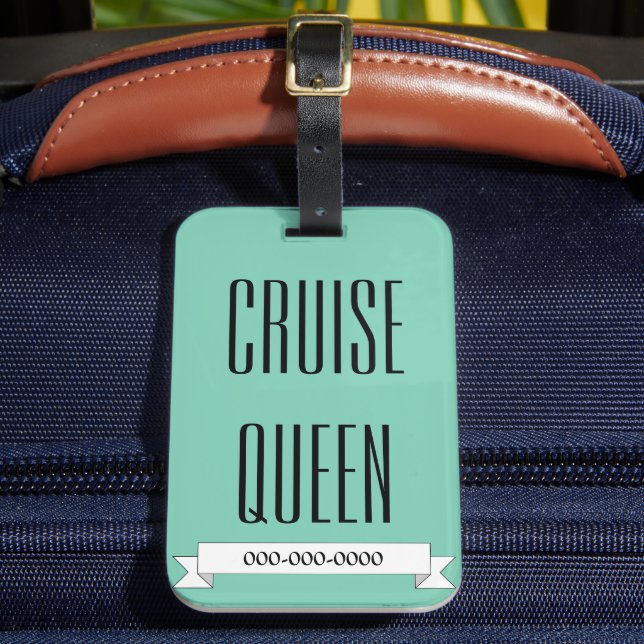 Étiquette À Bagage Balise Drôle Cruise Cruise Queen Bagage (Insitu Rectoal 2)