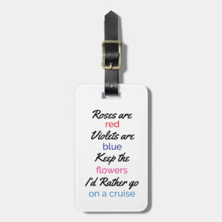 Étiquette À Bagage Balise Drôle de bagages de croisière pour femmes
