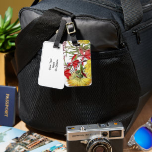 Étiquette À Bagage Balise Festive Sring Floral Luggage