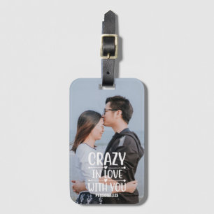 Étiquette À Bagage Balise Fou En Amour Avec Vous