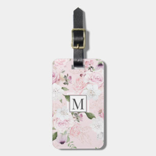 Étiquette À Bagage Balise Jardin rose ⎢ Monogramme