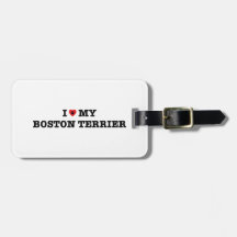 Balise J'Coeur Mon Boston Terrier Luggage
