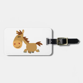 Étiquette À Bagage Balise Jote Sweet Cartoon Horse Luggage