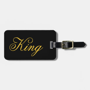 Étiquette À Bagage Balise King Luggage avec bracelet en cuir