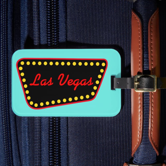 Étiquette À Bagage Balise Lune de miel de valise de Las Vegas (Insitu Rectoal 4)