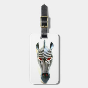 Étiquette À Bagage balise masque zèbre