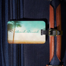 Balise Palm Tree personnalisée sur les bagages de 