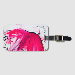 Étiquette À Bagage Balise Papillon de la joie en acrylique