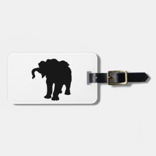 Étiquette À Bagage Balise Pop Art Baby Elephant Silhouette Bagage