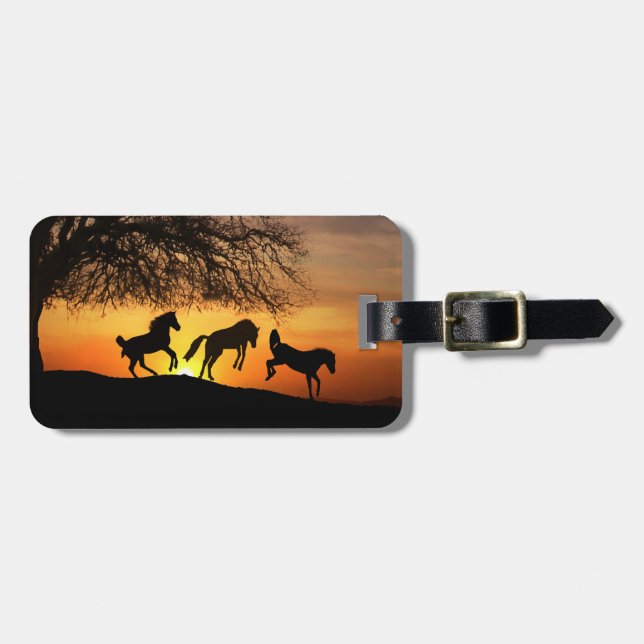 Étiquette À Bagage Balise Sauter pour Joy Horse Luggage (Devant horizontal)