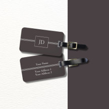 Balise simple élégante monographie gris foncé