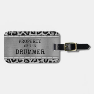 Étiquette À Bagage Balise tambour propriété de la percussion tambour