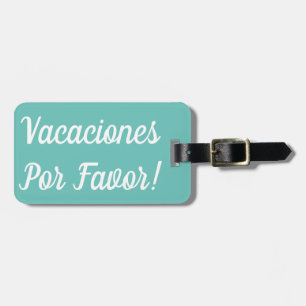 Étiquette À Bagage Balise Vacaciones Por Favoriser les bagages