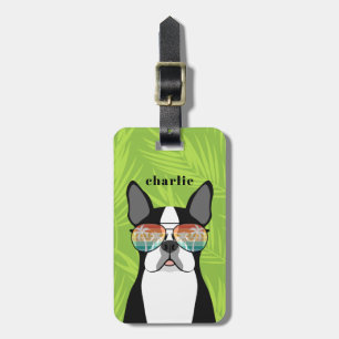 Étiquette À Bagage Balises de bagage Boston Terrier