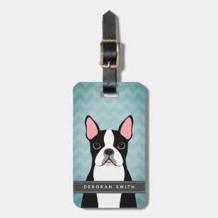 Étiquette À Bagage Balises de bagage Boston Terrier
