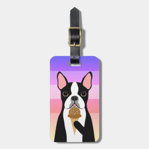 Étiquette À Bagage Balises de bagage Boston Terrier
