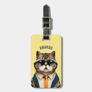 Étiquette À Bagage Balises de bagage de chat