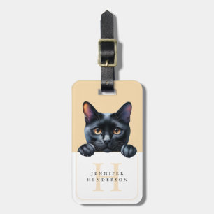 Étiquette À Bagage Balises de bagage de chat