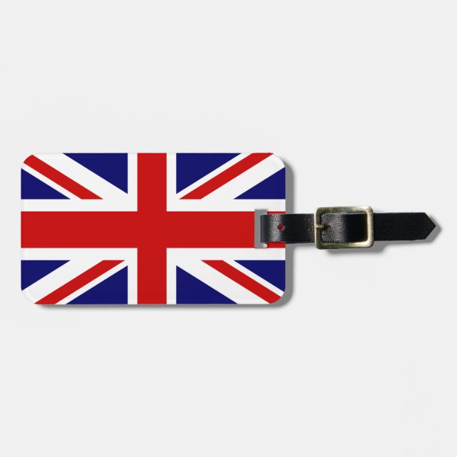 Étiquette À Bagage Balises de bagages du drapeau britannique pour sac (Devant horizontal)