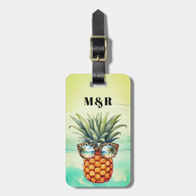 Étiquette À Bagage Balises des bagages à ananas (Devant Vertical)