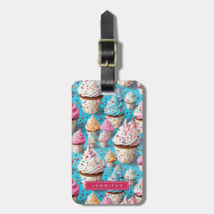 Étiquette À Bagage Balises des bagages Cupcake