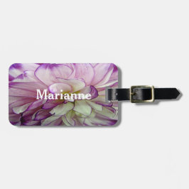 Étiquette À Bagage Balises des bagages Dahlia Design Purple