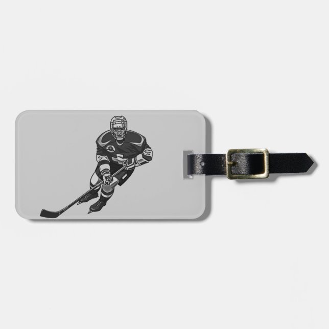 Étiquette À Bagage Balises pour la conception de hockey sur glace (Devant horizontal)