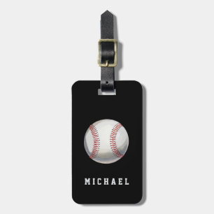 Étiquette À Bagage Balle de base-ball moderne tendance personnalisée
