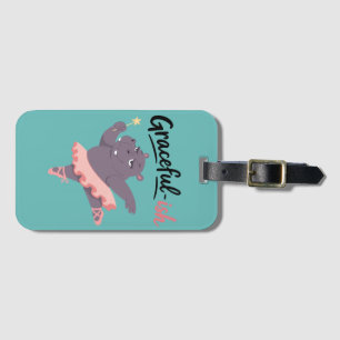 Étiquette À Bagage Ballerine Hippopotame Plutôt Gracieuse