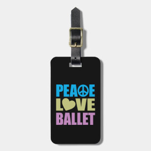 Étiquette À Bagage Ballet d'amour de paix