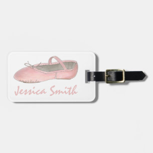 Étiquette À Bagage Ballet rose Slipper Danse Ballerina Chaussure Ball