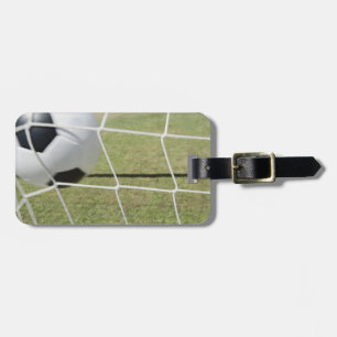 Étiquette À Bagage Ballon de football et but