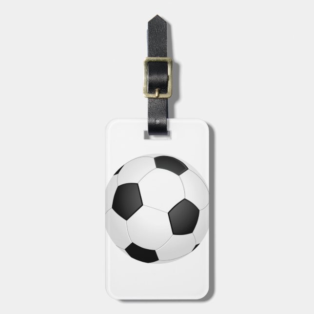 Étiquette À Bagage ballon de football graphique (Devant Vertical)