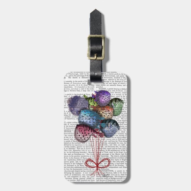 Étiquette À Bagage Ballons de poisson renard (Devant Vertical)