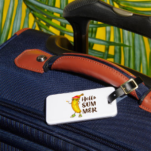 Étiquette À Bagage Banane cool Bonjour été drôle Fruit tropical