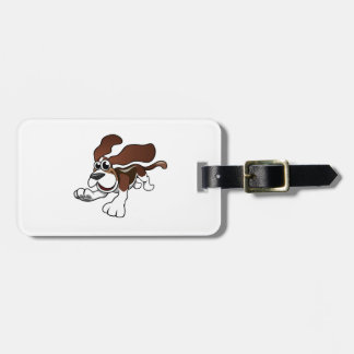 Étiquette À Bagage Bande dessinée Basset Hound