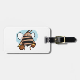 Étiquette À Bagage Bande dessinée d'abeille